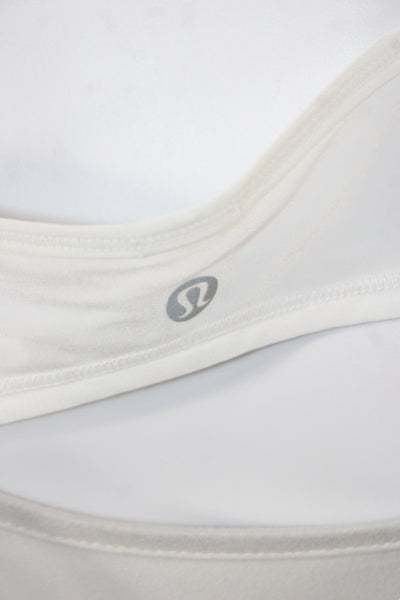 Lululemon Women Pullover Casual Long Sleeve Round Neck White Polyester Size 6