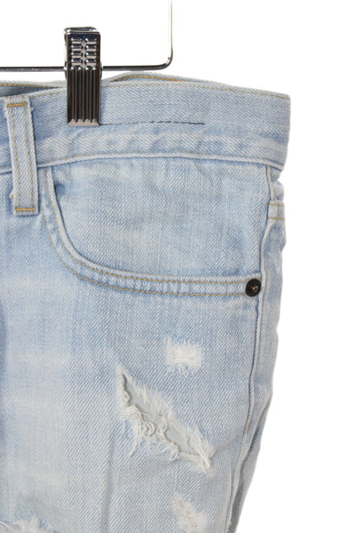 Current/Elliott Women Blue Cotton Cut-Off Shorts Size 25