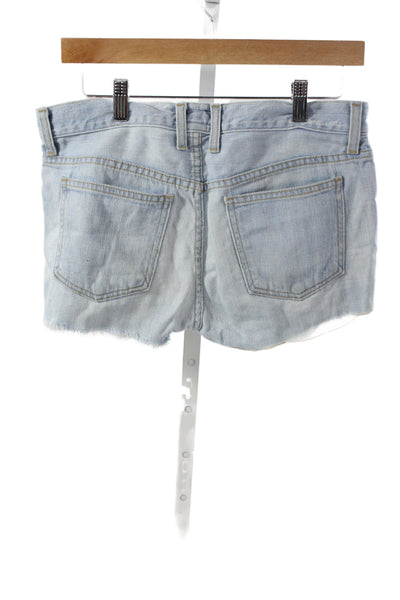 Current/Elliott Women Blue Cotton Cut-Off Shorts Size 25