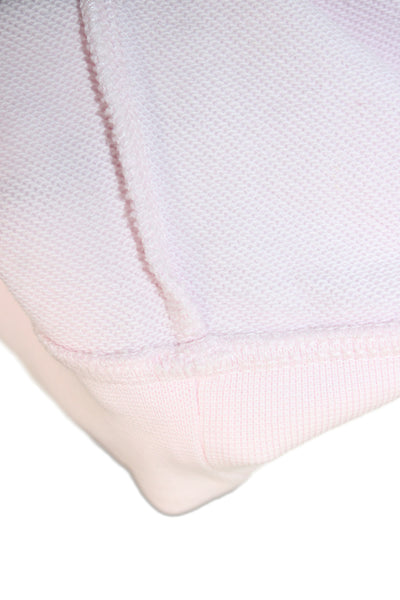 McQ by Alexander McQueen Womens Pullover Hoodie Pink Crew Neck Cotton Size L