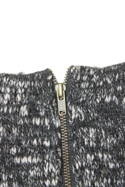 Charlie Joe Womens Pullover Sweater Black Crew Neck Size XS