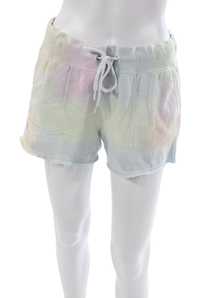 Polo Ralph Lauren Women Tie Dye Sweat Shorts Multicolor Drawstring Size S
