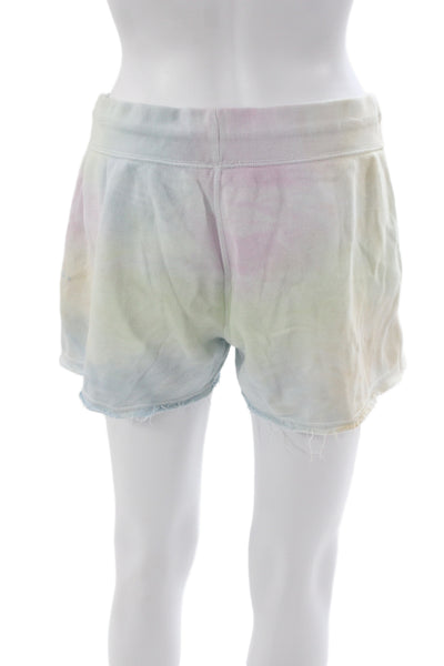 Polo Ralph Lauren Women Tie Dye Sweat Shorts Multicolor Drawstring Size S