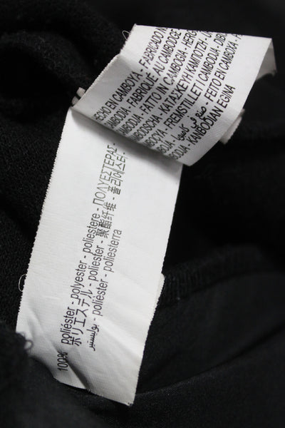 Zara Womens Overcoat Black Long Sleeve Polyester Fall Size S