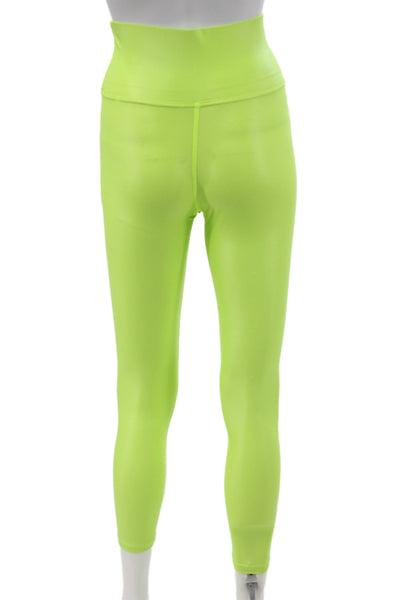 Carbon 38 Womens Ankle Green Leggings Nylon Athleisure Size XS