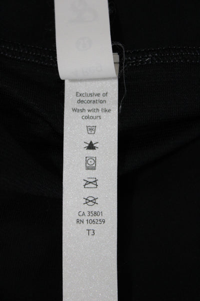 Lululemon Womens Athletic Black Colorblock Recycled Polyester Shorts Size 4