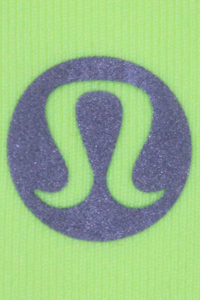 Lululemon Women Ankle Leggings Yellow Nylon Athleisure Size 4