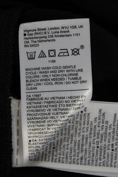 Athleta Women Black Ankle Leggings Athleisure 91% Nylon Size 4