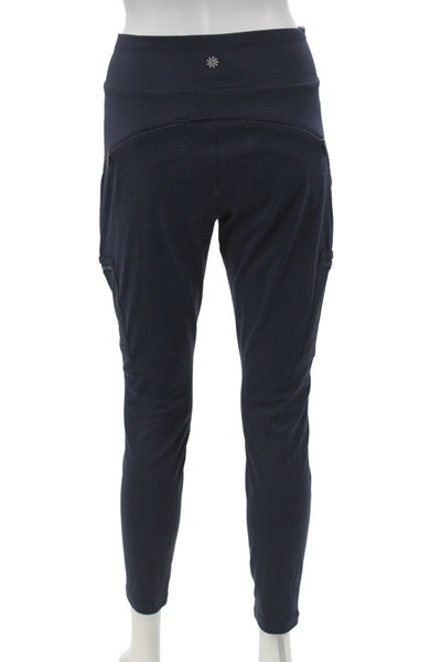 Athleta Womens Ankle Blue Performance Leggings Size 4