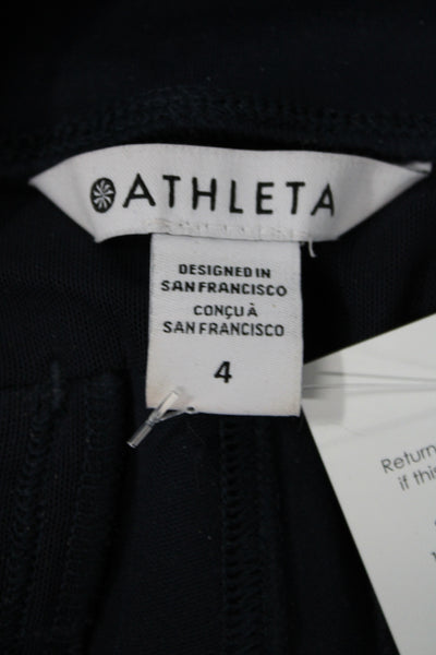Athleta Womens Ankle Blue Performance Leggings Size 4
