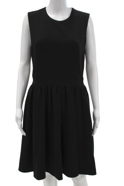 By Malene Birger Womens Fit & Flare Dress Black Sleeveless Round Neck Size 38