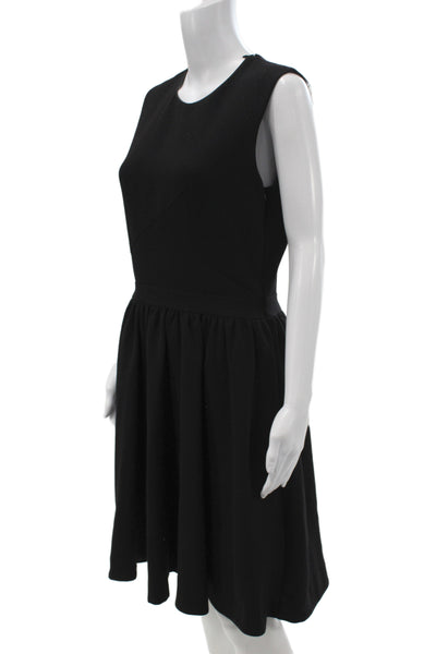 By Malene Birger Womens Fit & Flare Dress Black Sleeveless Round Neck Size 38