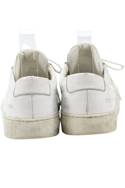 Woman by Common Projects Womens Lace Up Low Top Sneakers White Size 38