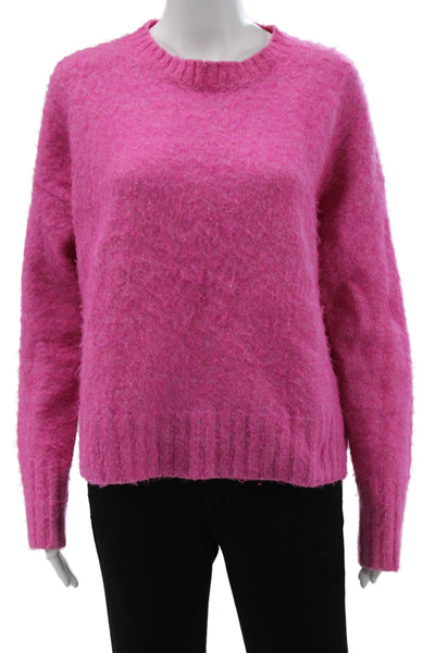 Helmut Lang Womens Pink Pullover Sweater Crew Neck Long Sleeve 45% Wool Size XS