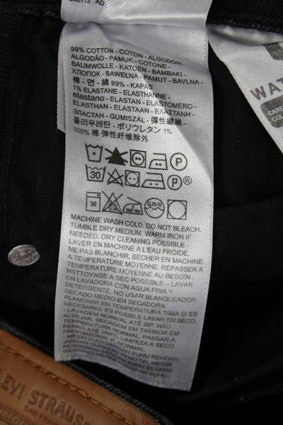 Levis Women Bootcut Black Jeans Cotton High Rise Size 26