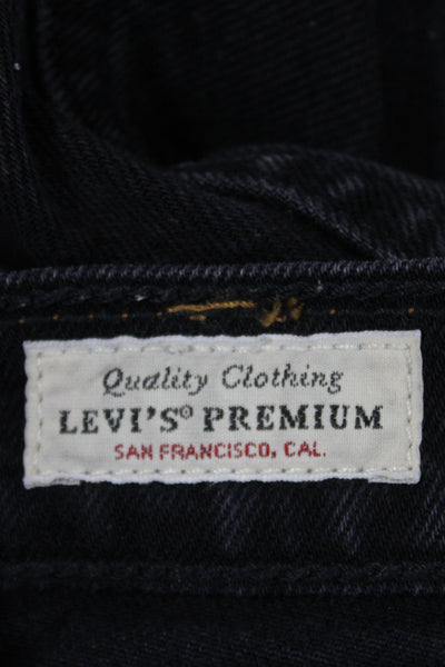 Levis Women Bootcut Black Jeans Cotton High Rise Size 26