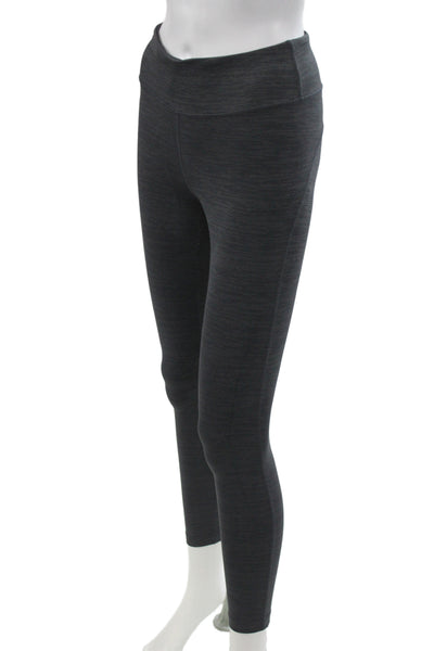 Outdoor Voices Womens Ankle Black Flecked Nylon Athleisure Leggings Size S