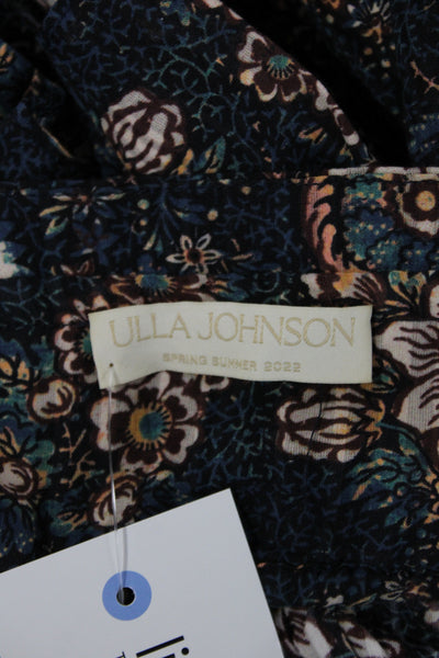 Ulla Johnson Womens Camisole Floral Square Neck Multicolor Size 6