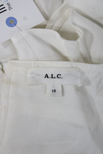 ALC Womens White Square Neck Camisole Viscose Sleeveless Size 10