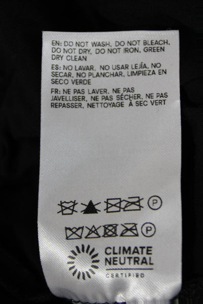 Reformation Womens Mini Skirt Black Drawstring Short Size 4