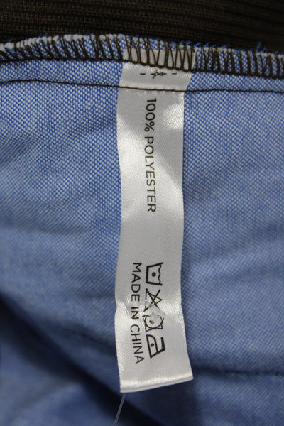 Tuckernuck Womens Cropped Brown Button Pants Polyester Size 12