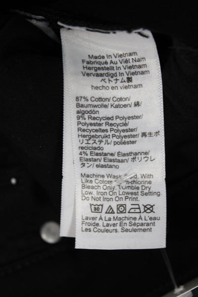 J Crew Women Black Straight Jeans Cotton Size 28