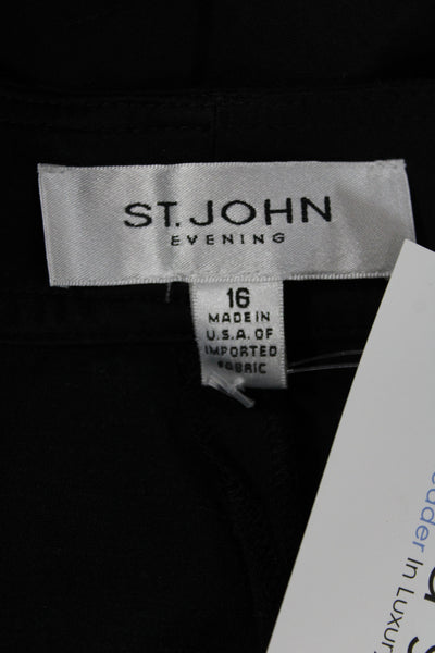 St. John Evening Womens Dress Pants Black Size 16