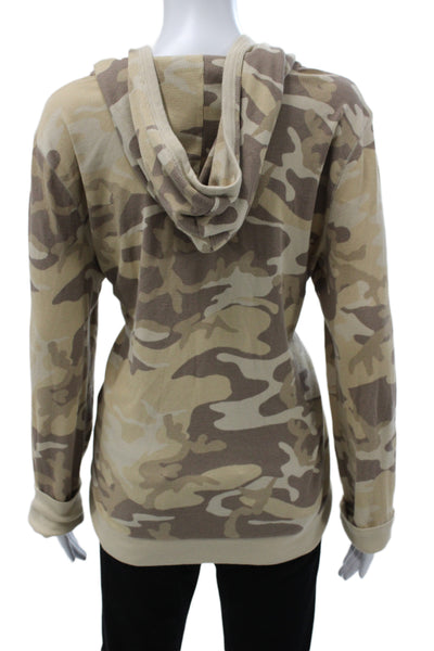 LRL Lauren Active Ralph Lauren Womens Camouflage Pullover Hoodie Beige Size XL