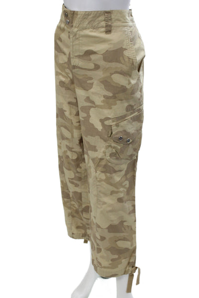 LRL Lauren Active Ralph Lauren Womens Cargo Pants Beige Camouflage Size 14