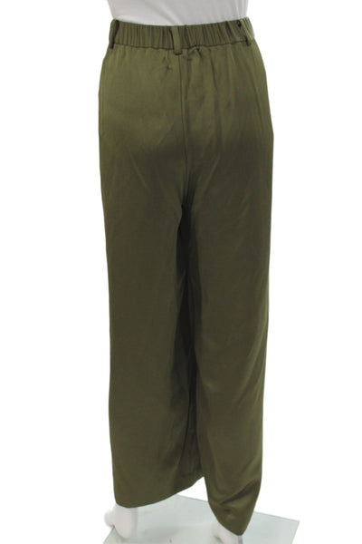 Vince Camuto Women Sleeveless V Neck Tie Solid Green Set Size XL