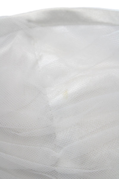 Loralie Women Mermaid Dress White Sweetheart Sleeveless Long Polyester Size 10