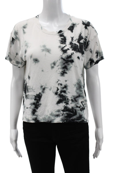 Lululemon Womens Cropped Black Crew Neck Athleisure T-Shirt Short Sleeve Size 4