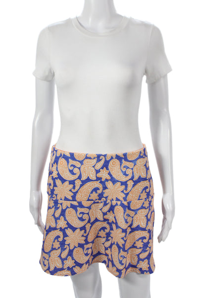 Polo Golf Ralph Lauren Womens Blue Paisley Mini Skort Size S