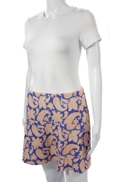 Polo Golf Ralph Lauren Womens Blue Paisley Mini Skort Size S