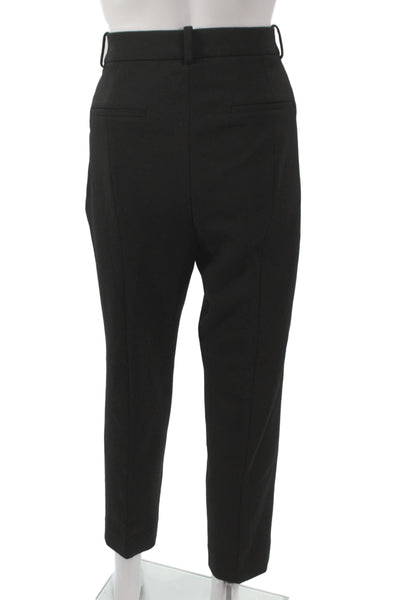 J Crew Women Black Dress Pants Button Closure Size 8