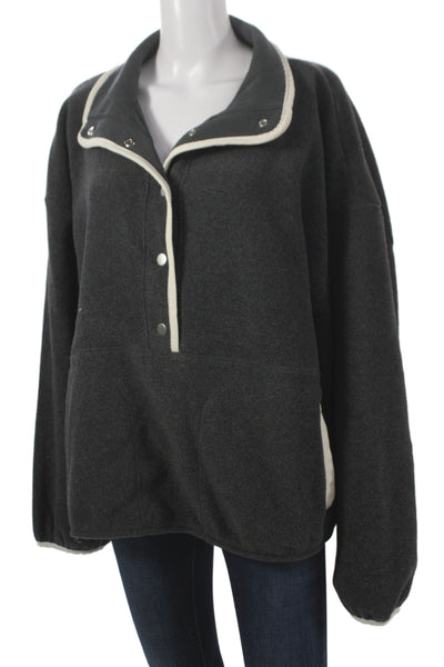 J Crew Womens Pullover Sweater Gray Long Sleeve Polyester Size 3X