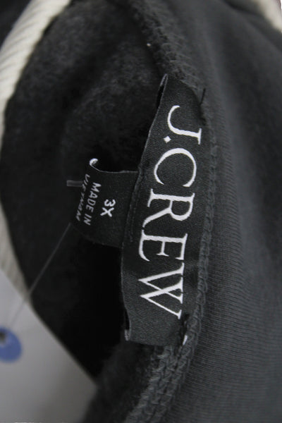 J Crew Womens Pullover Sweater Gray Long Sleeve Polyester Size 3X