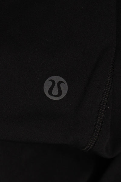 Lululemon Women Capri Leggings Black Nylon Athleisure Size 14