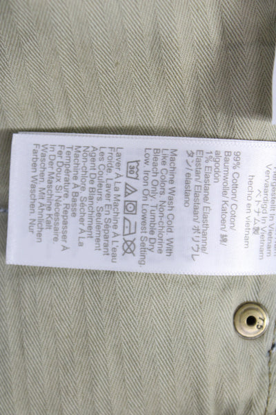 J Crew Womens Wide Leg Blue Cotton High Rise Jeans Size 34