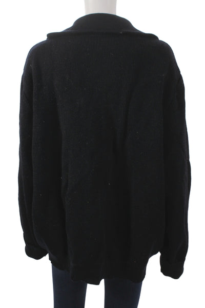 Saint James L'Atelier Unisex Adults Wool Pullover Sweater Black Size M