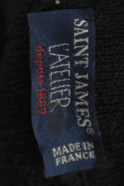 Saint James L'Atelier Unisex Adults Wool Pullover Sweater Black Size M