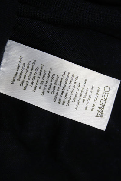 Rag & Bone Womens Pullover V-Neck Long Sleeve Black Sweater Size 2XL