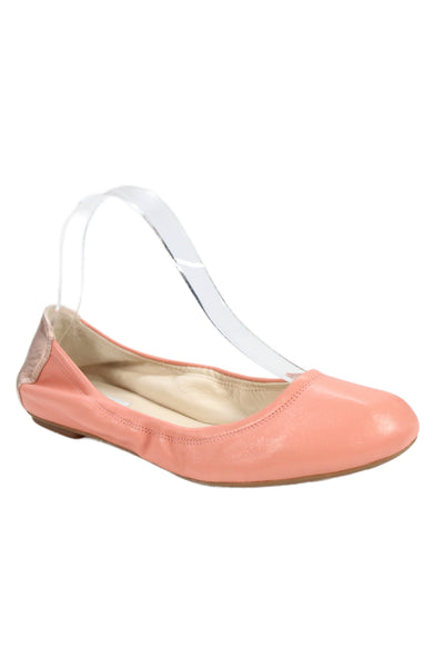 Cole Haan Womens Leather Manhattan Ballet Flats Coral Haze Pink Size 6.5 Wide