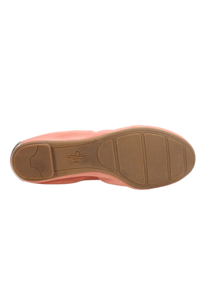 Cole Haan Womens Leather Manhattan Ballet Flats Coral Haze Pink Size 6.5 Wide