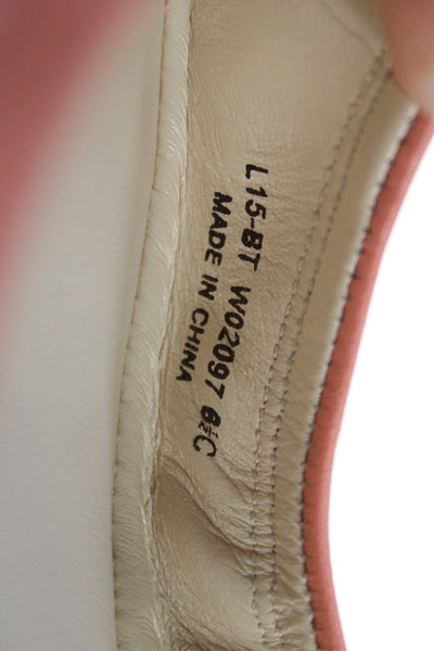 Cole Haan Womens Leather Manhattan Ballet Flats Coral Haze Pink Size 6.5 Wide