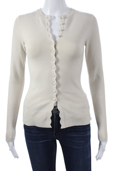 Wilfred Womens Ivory Long Sleeve Cardigan Size S