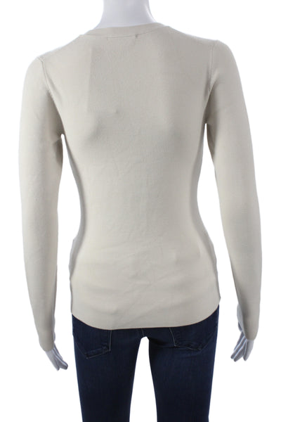 Wilfred Womens Ivory Long Sleeve Cardigan Size S