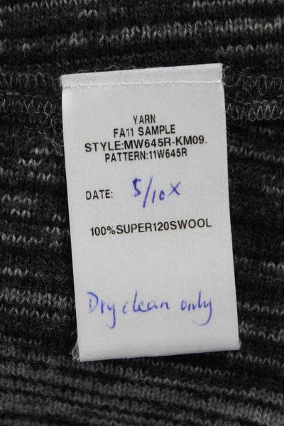 Lafayette 148 New York Women Pullover Cowl Neck Gray Wool Sweater Size S