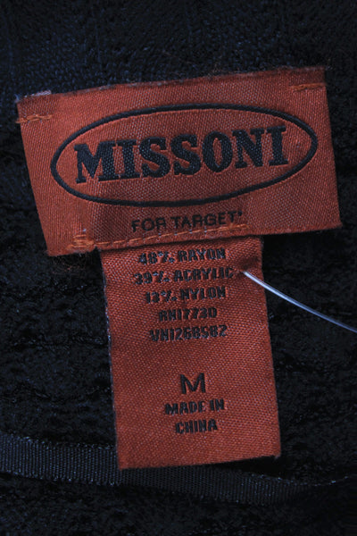 Missoni For Target Women Cardigan Geometric Black Long Sleeve Size M