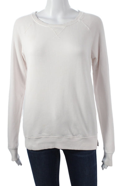 Frame Shirt Womens Pink Cotton Crew Neck Long Sleeve Basic T-Shirt Size XS